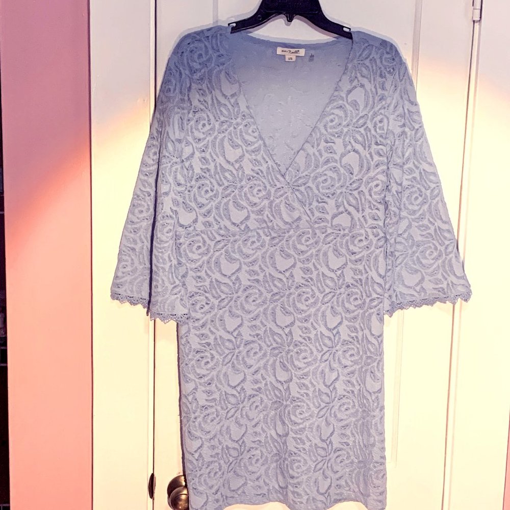 Simply Noelle Lace and Grace Dress, size L/XL blue